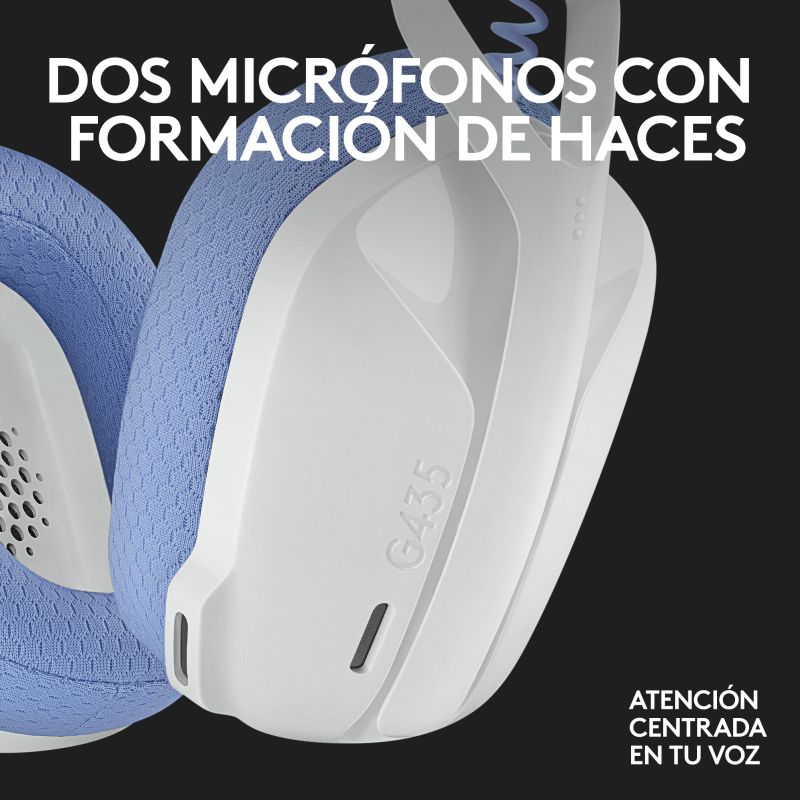 Audífonos Gaming Cableado y Bluetooth Logitech G435